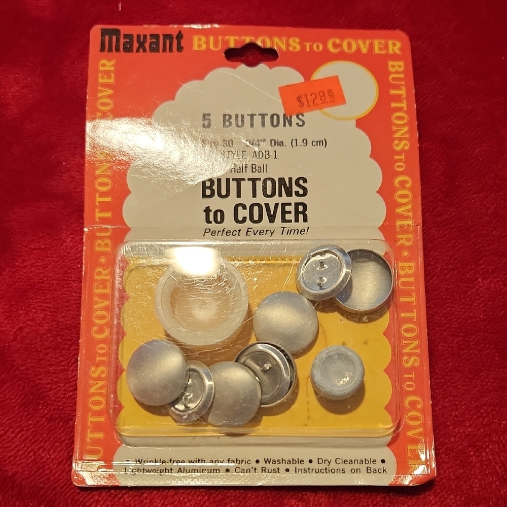 Silver Buttons to Cover